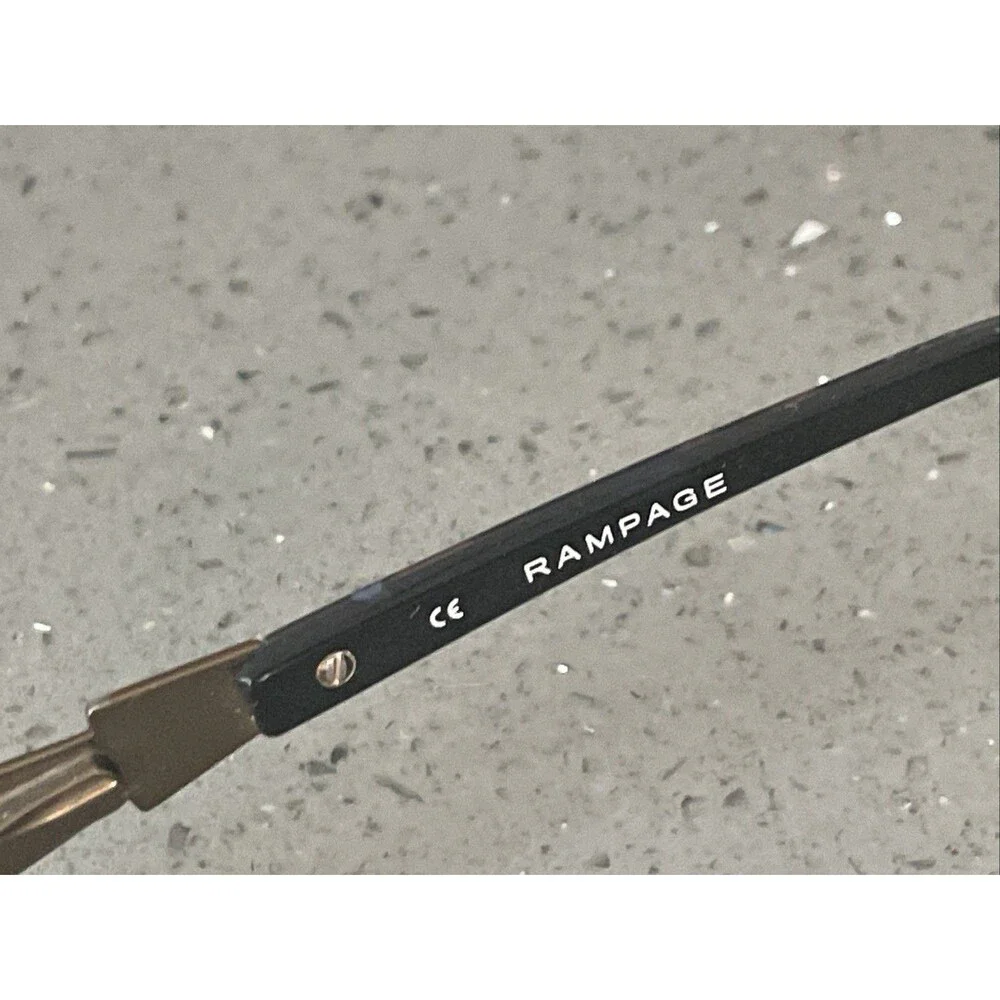 Rampage R165 LBRN 49-18-135 Brown Metal Flex  Half Rim Eyeglasses Frames ONLY